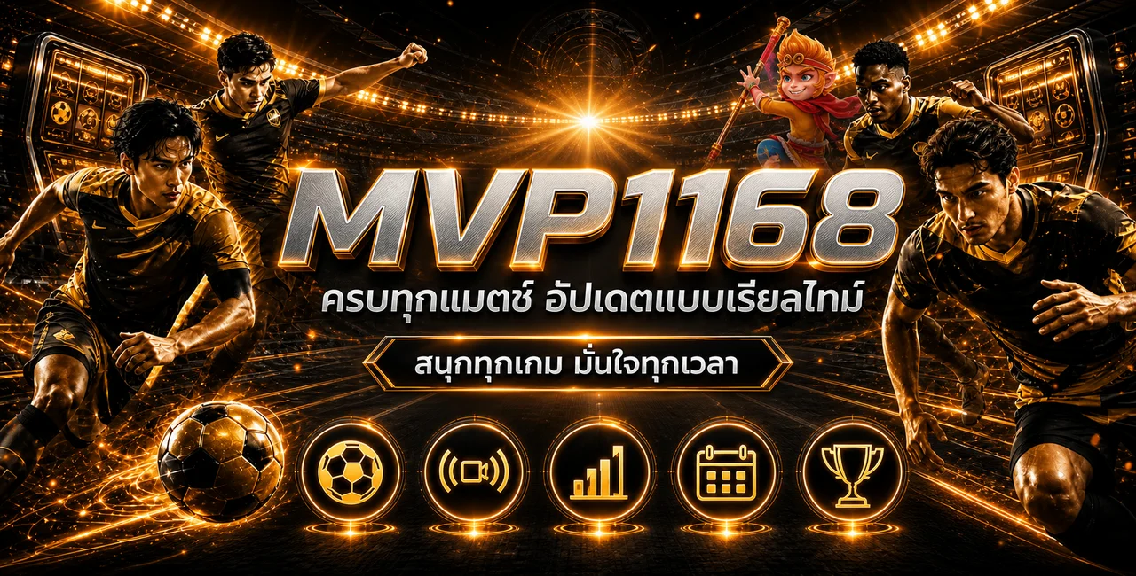 ผลบอลสดและข้อมูลการแข่งขันบน MVP1168 แบบอ่านง่าย